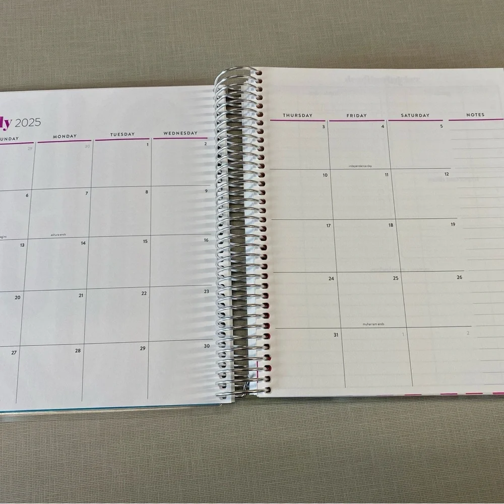 NEW Erin Condren academic vertical Planner with Colorful Tabs